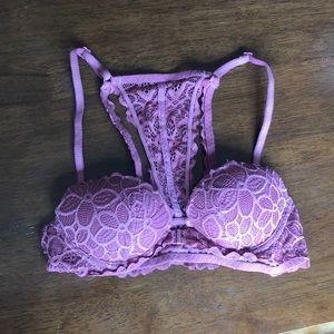 VS pink racerback bra